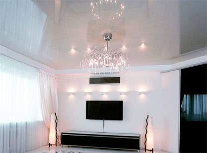 Глянцеві натяжні стелі